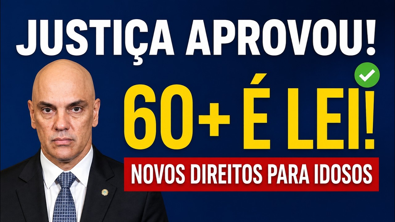 TEM MAIS DE 60 ANOS ENTÃO TEM DIREITO A RECEBER ESSES 10 BENEFÍCIOS! ESTATUTO DOS IDOSOS 2026!
