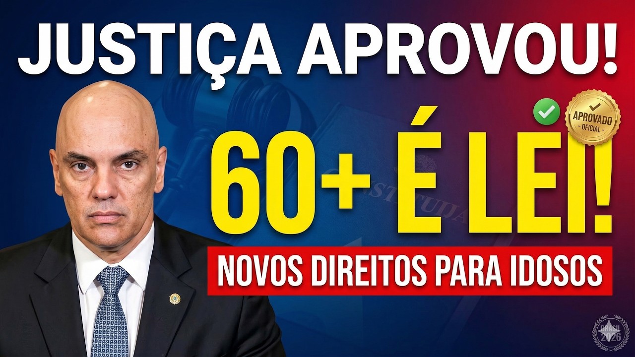 TEM MAIS DE 60 ANOS?? ENTÃO TEM DIREITO A RECEBER ESSES 10 BENEFÍCIOS! ESTATUTO DOS IDOSOS 2026!