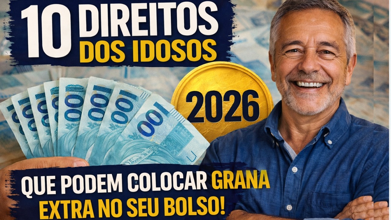 10 direitos dos idosos em 2026 que podem colocar grana extra no seu bolso agora